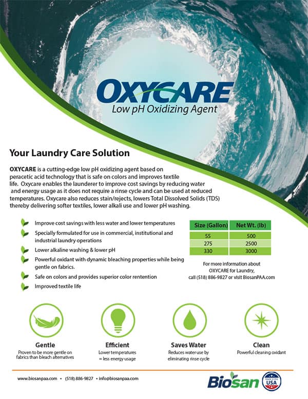 Biosan Oxycare Data Sheet
